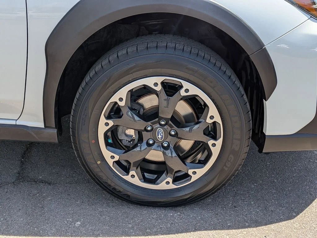 A used white Subaru Crosstrek on the pre-owned lot at Dalton Subaru National City
