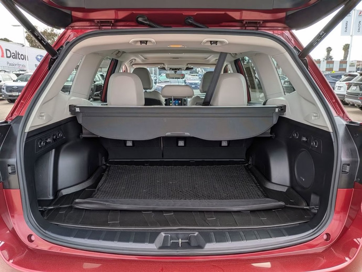 A used red Subaru Forester on the pre-owned lot at Dalton Subaru National City