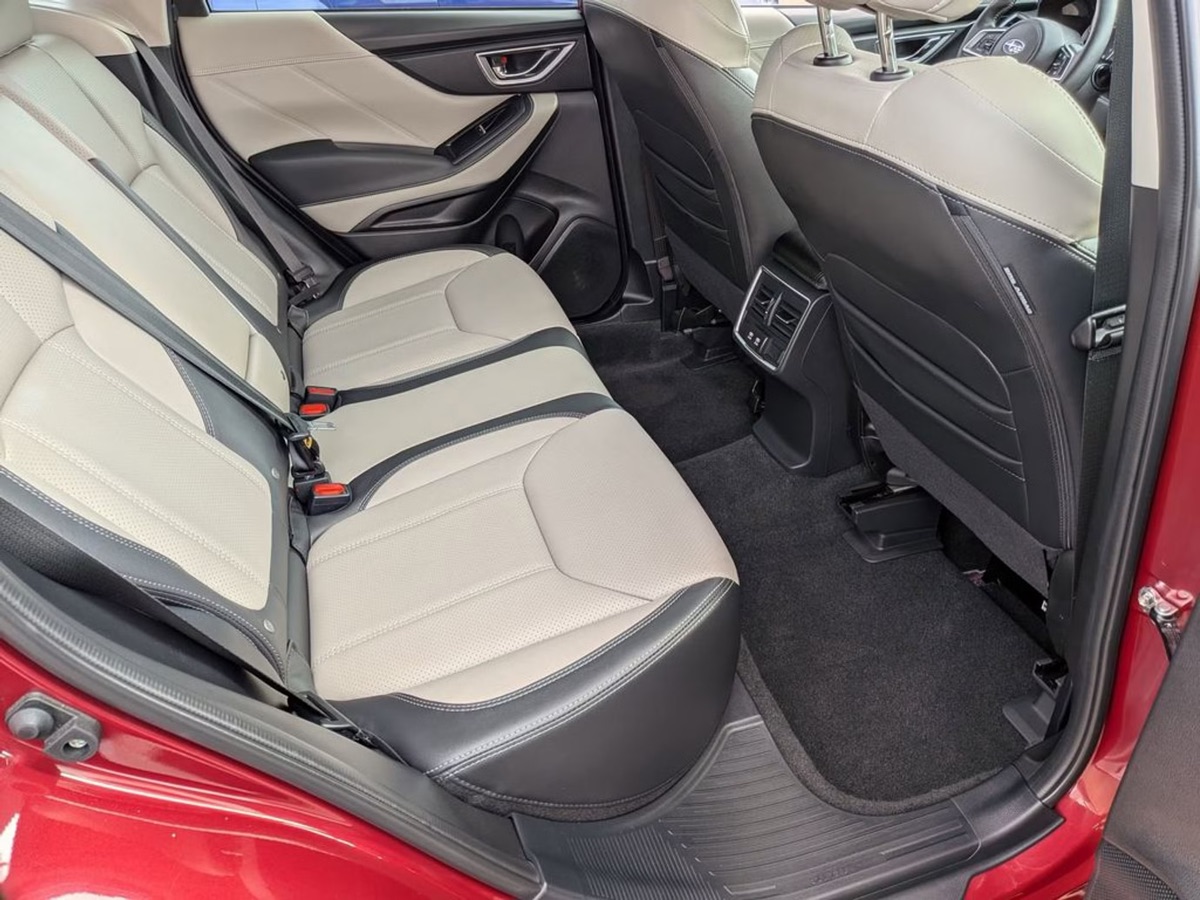 A used red Subaru Forester on the pre-owned lot at Dalton Subaru National City